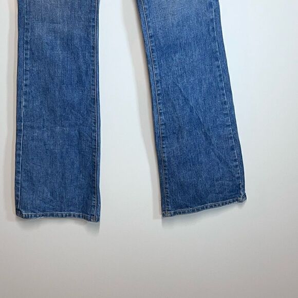 James Jeans Low Rise Flare Hexagonal Back Pockets Sz 27/33 - Picture 3 of 10